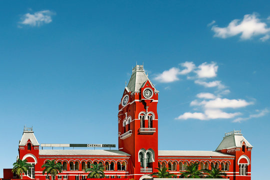 Chennai Central Station In India