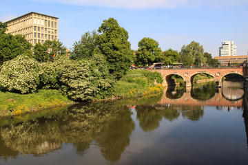 Fototapeta premium Hannover; Leine mit 