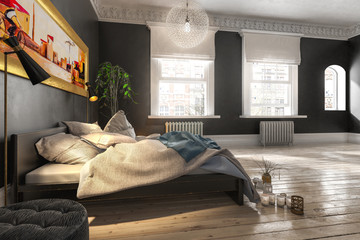 Luxury Bedroom (concept) - 3d visualization