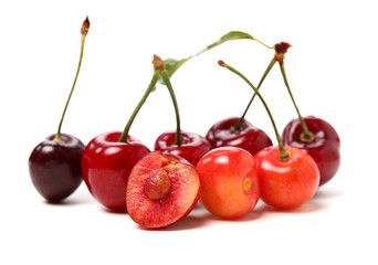Cherry isolated on white background