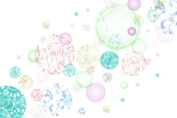  beautiful illustration of an abstract background of colored circles
