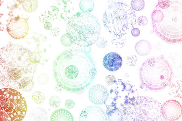  beautiful illustration of an abstract background of colored circles