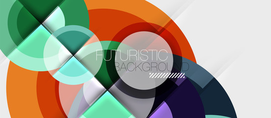 Obraz premium Circular geometrical design template