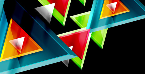 Triangle abstract background