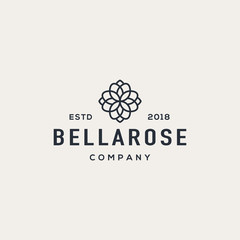Flower logo design concept. Universal flower logo.