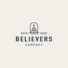 Church logo design concept. Universal church logo.