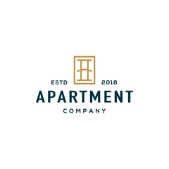 Apartment logo design concept. Universal apartment logo.