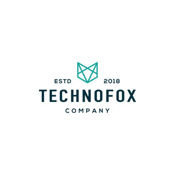 Fox logo design concept. Universal fox logo. Suitable for technology logo.