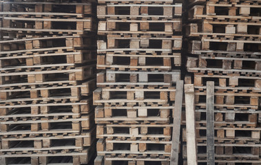 wooden pallets for goods transportation