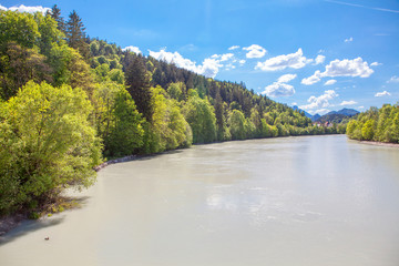 nature of Lech River in Germany 