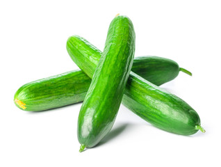 Cucumber isolated on white background