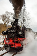 Nostalgia railroad in winter