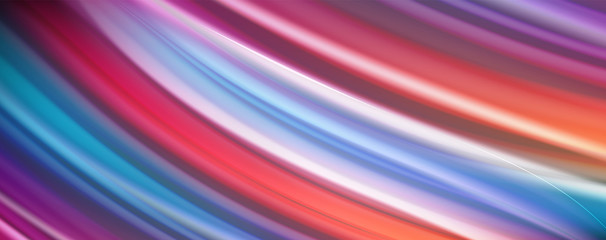 Flowing liquid colors - modern colorful flow poster. Wave liquid shapes. Art design for your design project