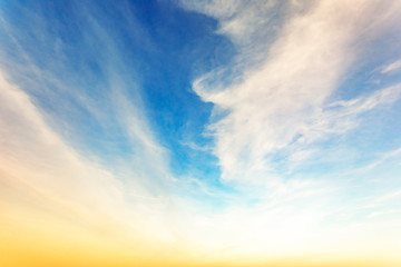 Veil clouds in the sky