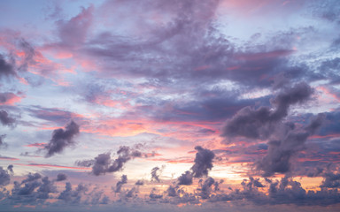 dramatic sky sunset with clouds