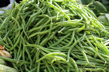 Various vegetables are sold at a bazaar in Croatia