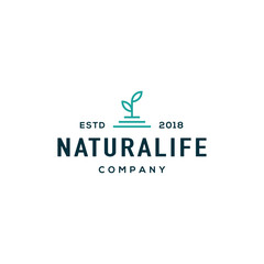 Nature logo design concept. Universal for nature logo.