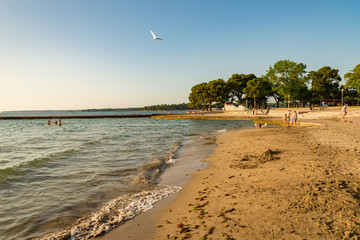 Croatia, Umag beach in summer time 