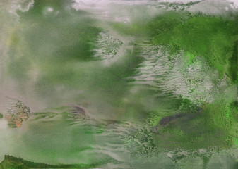 Abstract background, hand-painted texture, watercolor painting, splashes, drops of paint, paint smears. Design for backgrounds, wallpapers, covers and packaging.