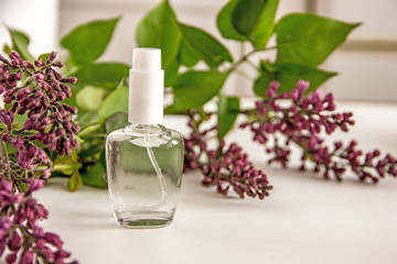 Obraz na płótnie Canvas Natural organic herbal wellness cosmetics. Home cosmetics concept