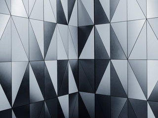 Geometric Wall pattern Silver reflection Modern Background Architecture details