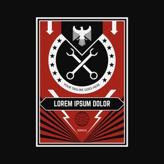 PROPAGANDA POSTER BACKGROUND