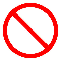 No Pass Symbol Sign, Vector Illustration, Isolate On White Background Label .EPS10