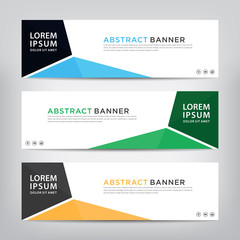 abstract banner template, vector illustration