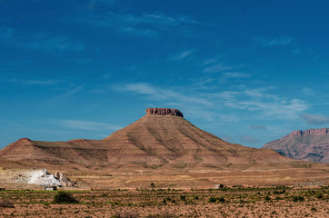 mountain in desertic area