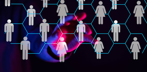 Global network concept. 3D rendering