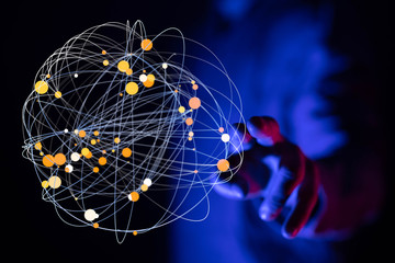  touching global network and data customer connection