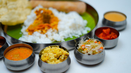 Indian Lunch South Indian Full Meals