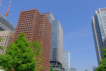 Fototapeta na wymiar buildings in tokyo