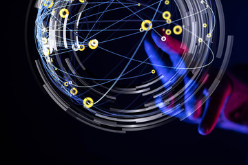 internet security and data protection concept.