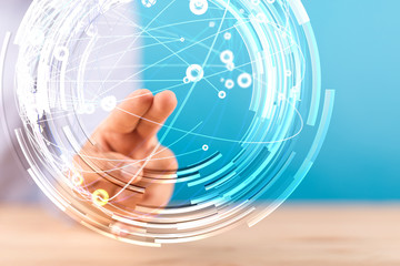 internet security and data protection concept.