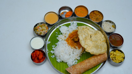 Indian Lunch South Indian Full Meals
