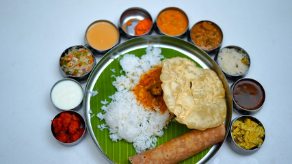 Indian Lunch South Indian Full Meals