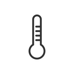 Temperature icon template black color editable. Medicine thermometer symbol style vector sign isolated on white background. Simple logo vector illustration for graphic and web design.