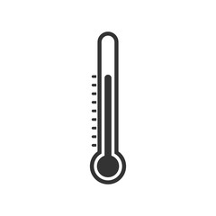 Temperature icon template black color editable. Medicine thermometer symbol style vector sign isolated on white background. Simple logo vector illustration for graphic and web design.