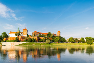   Wawel castle in Krakow, Poland, Europe.