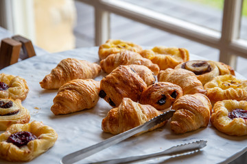 Variety of breakfast pastries - Powered by Adobe