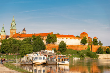 Naklejka na ściany i meble Wawel castle in Krakow, Poland, Europe.