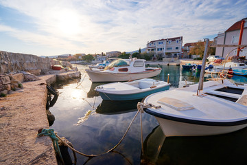 Fototapeta na wymiar Harbour marine with fishing boats.
