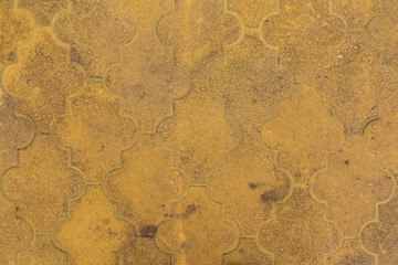 Concrete tile texture. City pavement background. Abstract stone brick pattern. Street sidewalk texture.