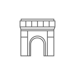 Arc, France, Paris icon. Element of Paris icon. Thin line icon for website design and development, app development