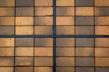 Concrete tile texture. City pavement background. Abstract stone brick pattern. Street sidewalk texture.