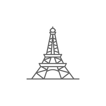 Eiffel, France, tower icon. Element of Paris icon. Thin line icon for website design and development, app development