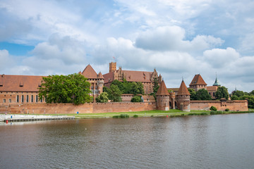 The biggest castle in the world in Malbork, Poland