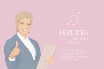businessBG_032_BusinessWomanSmiling _SuccessfulPeople_ElegantWomen_BestIdea