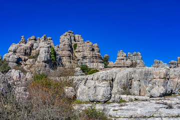El Torcal de Antequera, Andalusia, Spain, near Antequera, province Malaga.